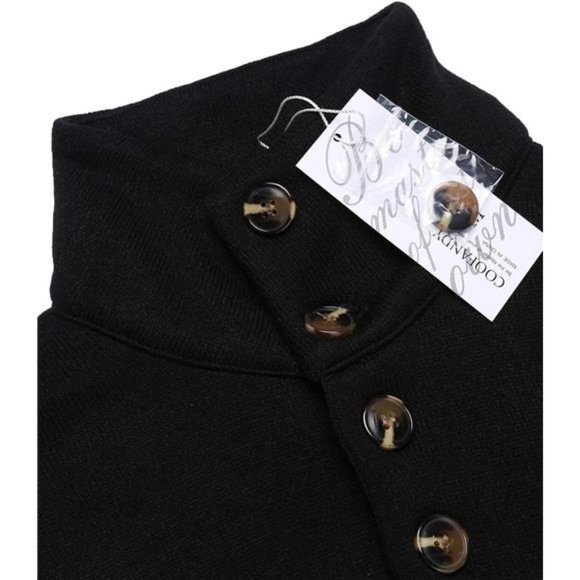 Men's Casual Slim Fit Pullover Sweater Knitted Thermal Sweatshirt - Picture 6 of 7